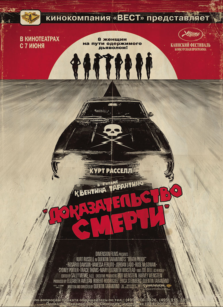 Доказательство смерти / Death Proof (2007) DvDRip смотреть online